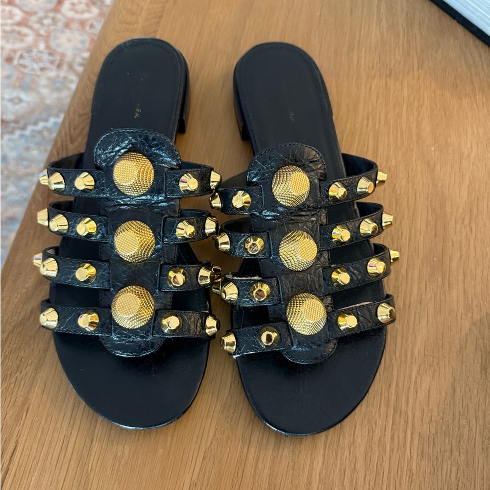 Balenciaga studded sandals sz 38
